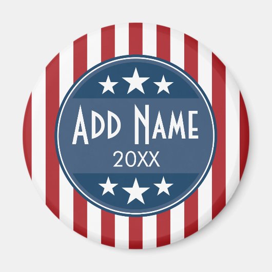 Politische Kampagne - Patriotische US Flagge Magnet (Vorne)