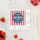 Politische Kampagne - Patriotische US Flagge Serviette (Beispiel)