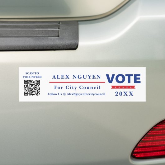 Politische Kampagne QR-Code Autoaufkleber (Auf Auto)