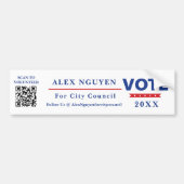 Politische Kampagne QR-Code Autoaufkleber (Vorne)