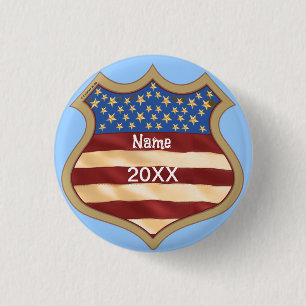Politische Kampagne Schild Button
