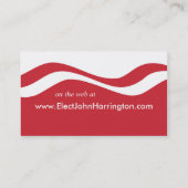 Politische Kampagne - Schulverwaltung - Visitenkar Visitenkarte (Rückseite)