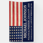 Politische Kampagne Vintag US-Flagge Banner (Vertikal)