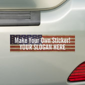 Politische Kampagne - Vintage US Flagge Autoaufkleber (Auf Auto)