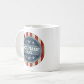 Politische Kampagne - Vintage US Flagge Kaffeetasse (Vorderseite Links)
