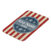 Politische Kampagne - Vintage US Flagge Magnet (Linke Seite)
