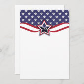 Politische Kampagne Wahl Patriotic 4. Juli Einladung (Vorne/Hinten)