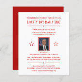 Politische Kampagnenfinanzierung Einladung mit Fot (Vorne/Hinten)