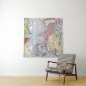 Politische Karte | Asien Wandteppich (Beispiel (Horizontal))