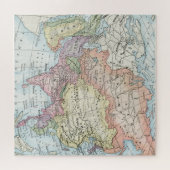 Politische Karte Asiens (1916) Puzzle (Horizontal)