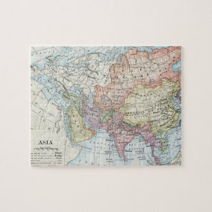 Politische Karte Asiens (1916) Puzzle