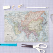 Politische Karte Asiens (1916) Seidenpapier (Handwerk)