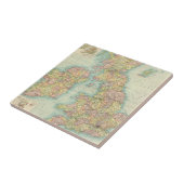 Politische Karte der britischen Inseln Fliese (Seite)