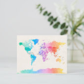 Politische Karte der Welt (Stehend Vorderseite)