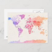 Politische Karte der Welt (Vorne/Hinten)