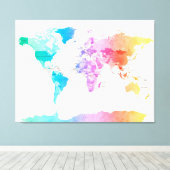 Politische Karte der Welt Leinwanddruck (Insitu (Holzboden))