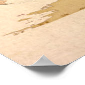 Politische Karte der Weltkarte Poster (Ecke)