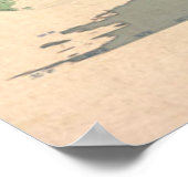 Politische Karte der Weltkarte Poster (Ecke)