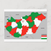 Politische Karte des hungrigen Landes (Vorderseite)
