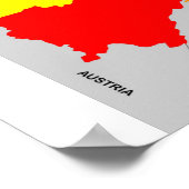 Politische Karte Deutschlands Poster (Ecke)