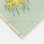 Politische Karte Europas Fleecedecke (Ecke)