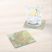 Politische Karte Europas Rechteckiger Pappuntersetzer (Vor Ort)