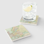 Politische Karte Europas Steinuntersetzer (Seitenansicht)