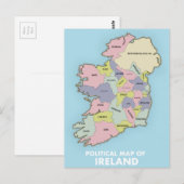 Politische Karte Irlands. (Vorne/Hinten)