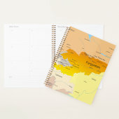 Politische Karte Kirgisistans und Zentralasiens Planer