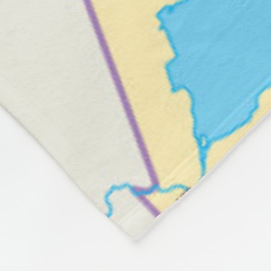 Politische Karte Mexikos Fleecedecke (Ecke)