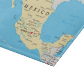 Politische Karte Mexikos Schneidebrett (Ecke)