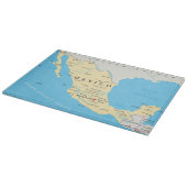 Politische Karte Mexikos Schneidebrett (Ecke)