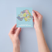 Politische Karte Nordirlands. (Gruppe)