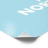 Politische Karte Nordirlands. Poster (Ecke)