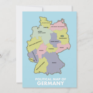 Politische Karte von Deutschland
