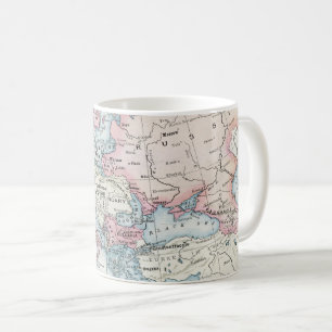 Politische Karte von Europa (1916) Kaffeetasse