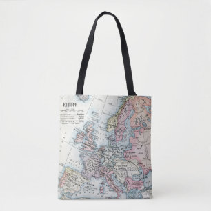 Politische Karte von Europa (1916) Tasche
