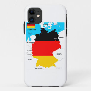 politische Kartenflagge Deutschland-Landes Case-Mate iPhone Hülle
