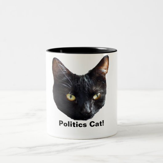 Politische Katzenkatze ohne Ratten wird im Amt sei Zweifarbige Tasse (Mittel)