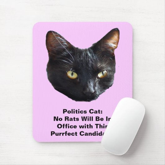 Politische Katzenklatsche Keine Ratten werden in d Mousepad (Mit Mouse)