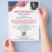 Politische Kundgebung Flyer (Hand)