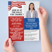 Politische Kundgebung oder Wahlkampagne Flyer (Hand)