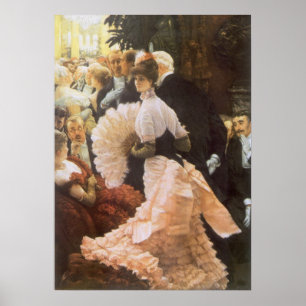 Politische Lady von James Tissot, Vintag Viktorian Poster