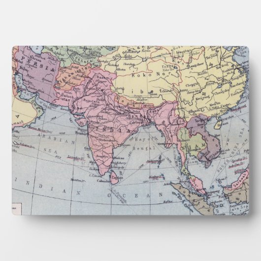 Politische Landkarte | Asien Fotoplatte (Vorderseite)