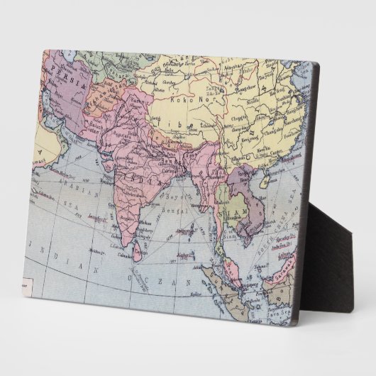 Politische Landkarte | Asien Fotoplatte (Seite)