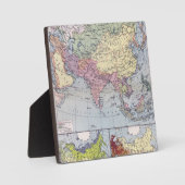 Politische Landkarte | Asien Fotoplatte (Vorderseite)