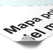 Politische Landkarte der Welt Poster (Ecke)