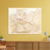 Politische Landkarte Deutschlands Leinwanddruck (Insitu (Wohnzimmer))