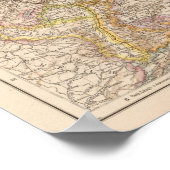 Politische Landkarte Deutschlands Poster (Ecke)