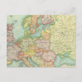 Politische Landkarte Europas Postkarte (Vorderseite)